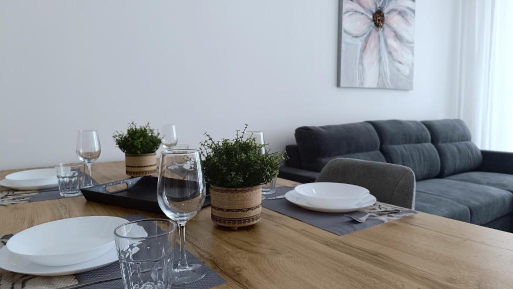 Posezení v ubytování Larvella Estia Luxury Suites