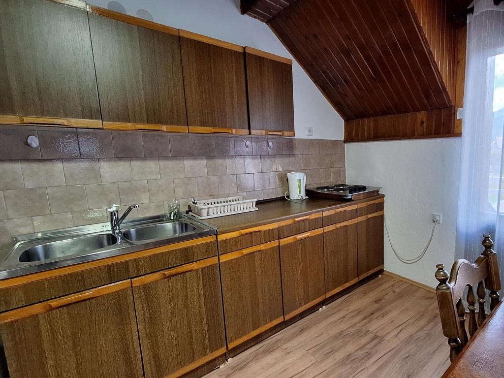 Kuchyň nebo kuchyňský kout v ubytování Nest for rest