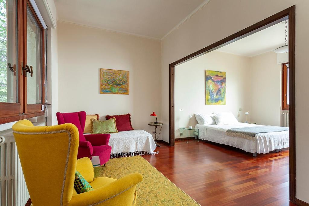 Postel nebo postele na pokoji v ubytování Villa Ponti Bellavista