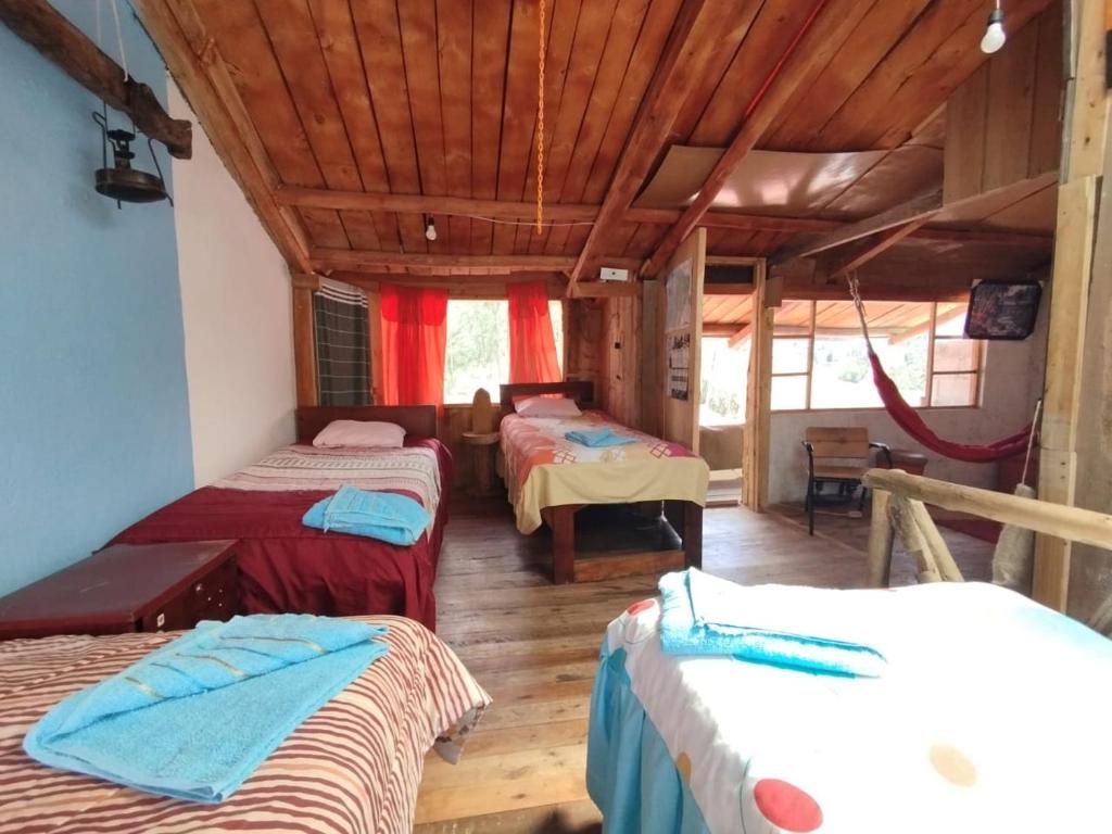 Postel nebo postele na pokoji v ubytování Starlight Mountain Lodge