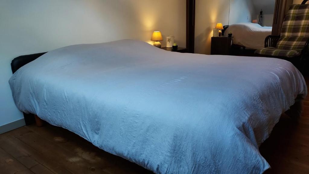 Postel nebo postele na pokoji v ubytování Duplex Sables d'Or