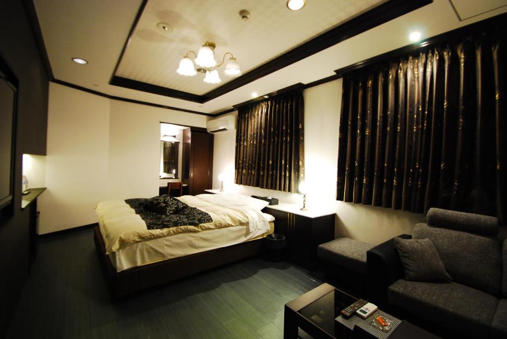 Posezení v ubytování Hotel Free Style Okayama