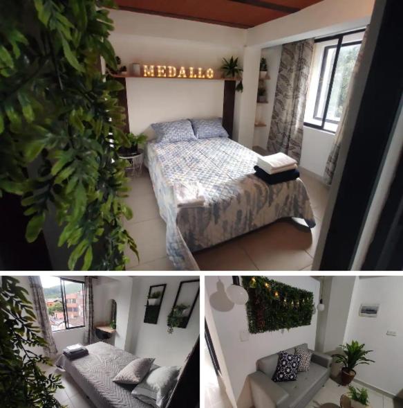 Postel nebo postele na pokoji v ubytování Apartamento en Itagüí