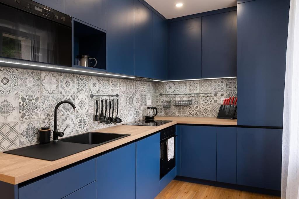 Kuchyň nebo kuchyňský kout v ubytování Family Apartment Grohova