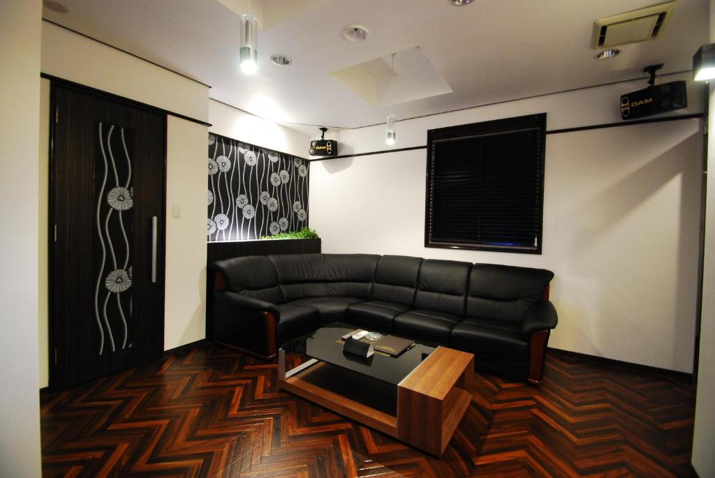 Posezení v ubytování Hotel Free Style Okayama