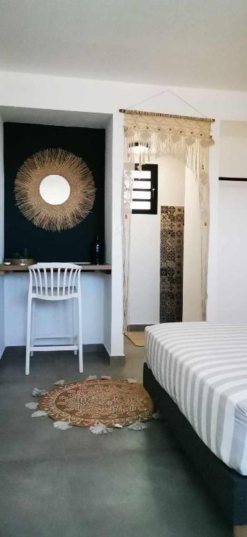 Postel nebo postele na pokoji v ubytování Villa les balancelles