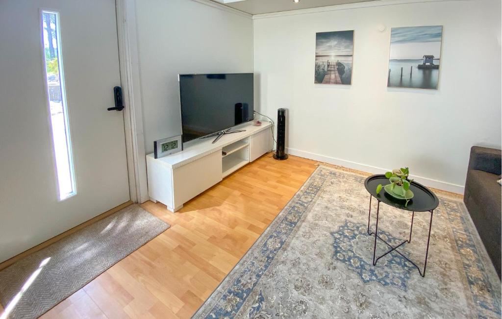 TV a/nebo společenská místnost v ubytování Stunning Home In Uddevalla With Kitchen