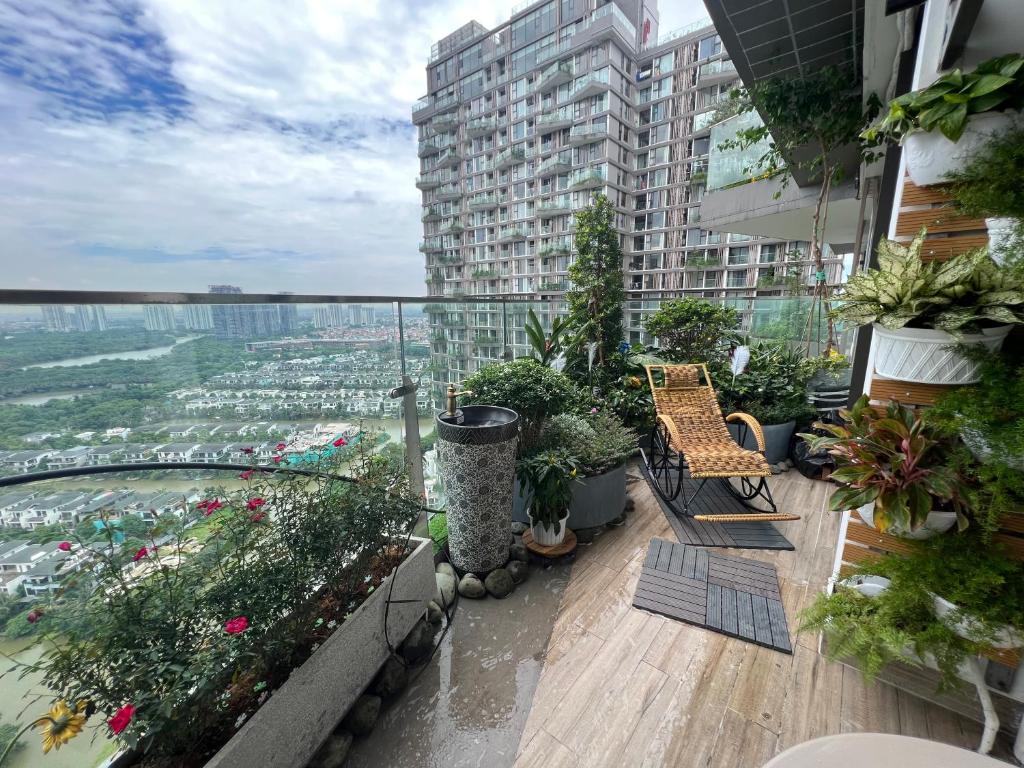 Balkón nebo terasa v ubytování Ecochill Forest