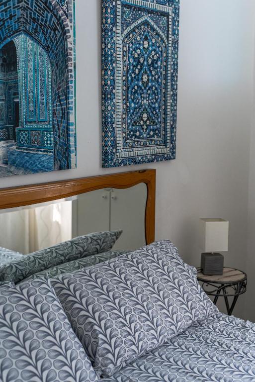 Postel nebo postele na pokoji v ubytování Casadelfino