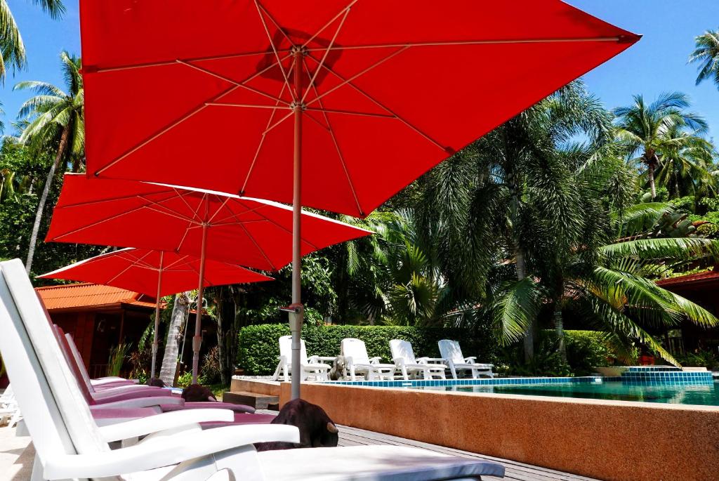 Bazén v ubytování Cyana Resort nebo v jeho okolí