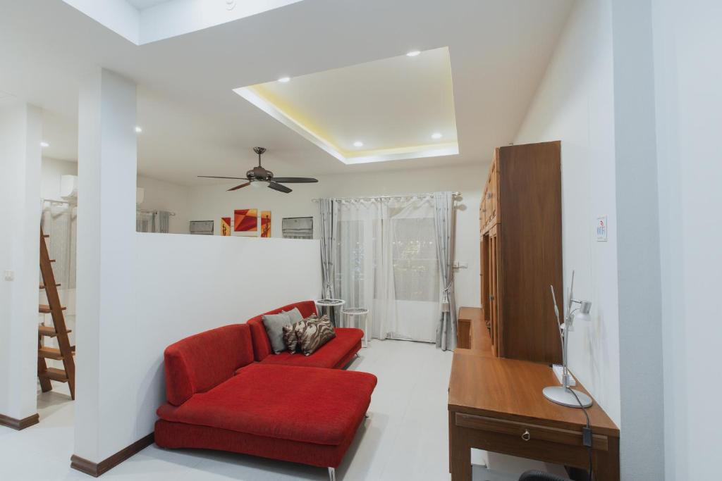 Posezení v ubytování บ้านกันเอง Baan Kun Aeng Homestay