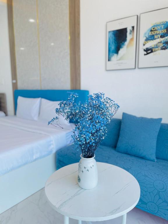 Giường trong phòng chung tại Sealiks Ocean vita muine C326