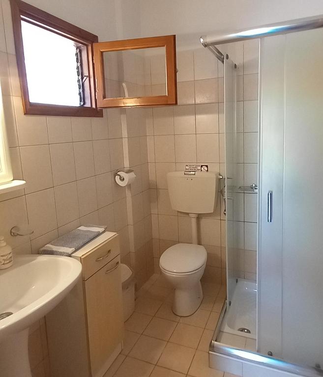 Koupelna v ubytování Maridatis Apartments