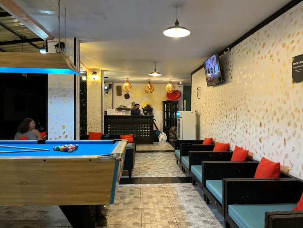 Biliár nebo kulečník v ubytování Blueskyhouse Patong