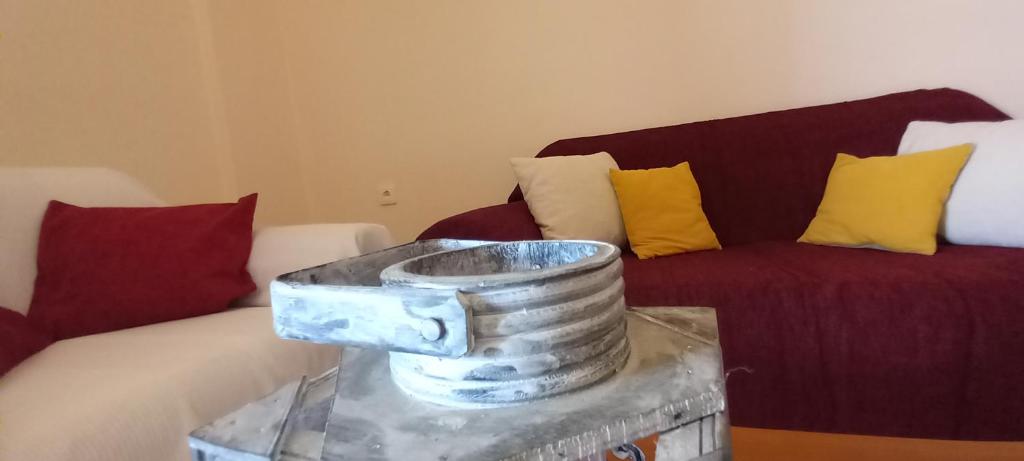 Postel nebo postele na pokoji v ubytování Maridatis Apartments