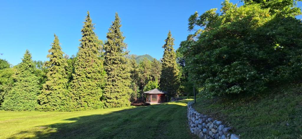 Zahrada ubytování Villa Duno a un passo da Città Alta