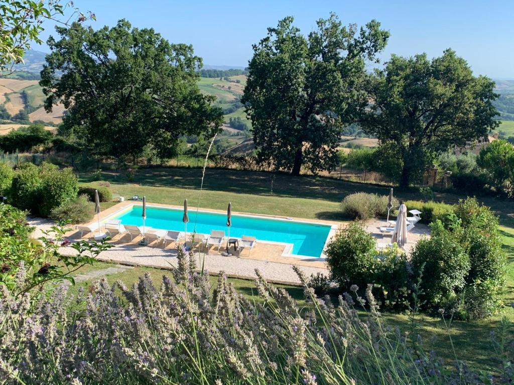 Bazén v ubytování Casa Tartufo e Mare nebo v jeho okolí