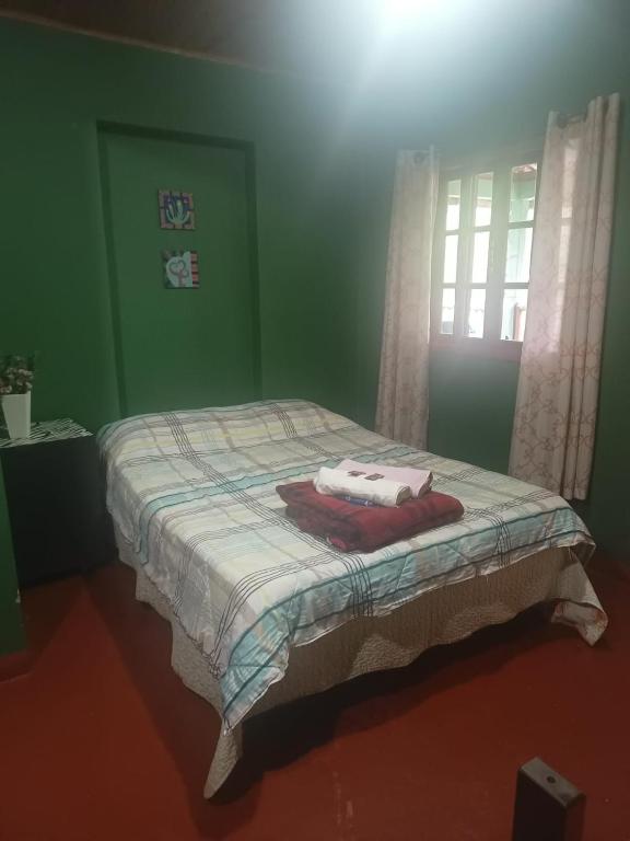 Postel nebo postele na pokoji v ubytování Albergue Muzy