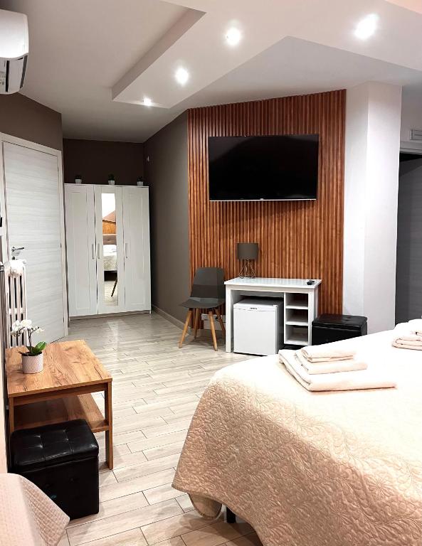 A television and/or entertainment centre at B&B Berlen