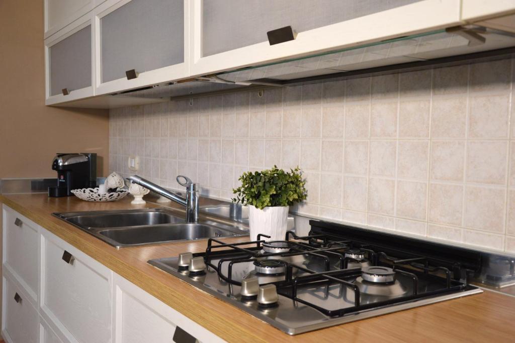 Kuchyň nebo kuchyňský kout v ubytování RITA LITTLE HOUSE