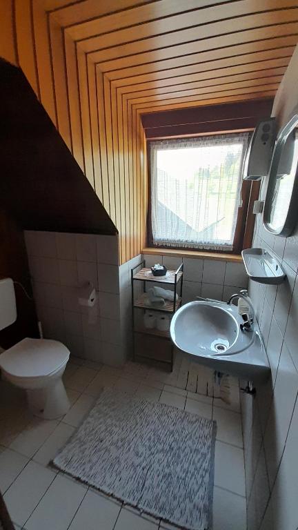 A bathroom at Ferienwohnung Johanna