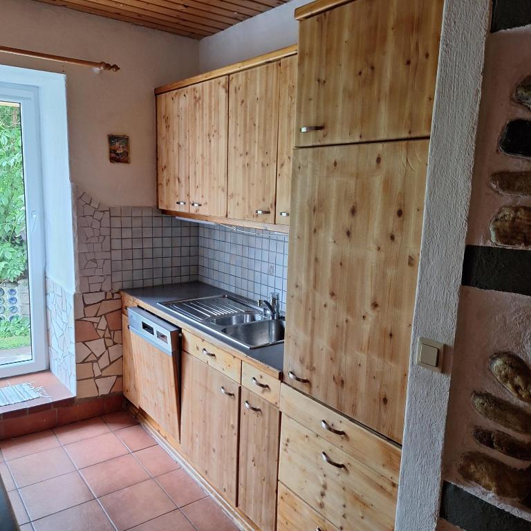 Kuchyň nebo kuchyňský kout v ubytování Haus Klaus