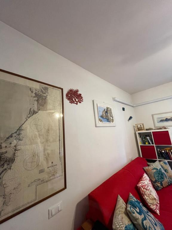 Postel nebo postele na pokoji v ubytování Casa vista Castello