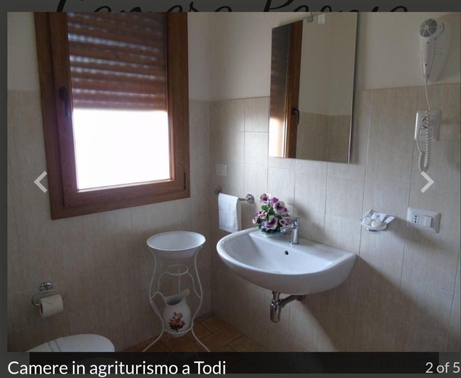 Kúpeľňa v ubytovaní Agriturismo Camera Rosa