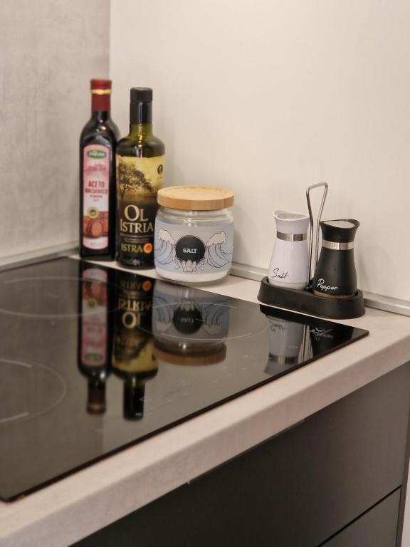 Kuchyň nebo kuchyňský kout v ubytování Olive Mobile Home, Terra Park SpiritoS