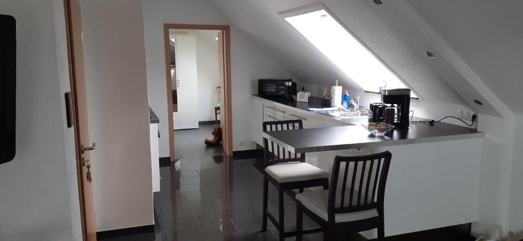 Kuchyň nebo kuchyňský kout v ubytování Ferienwohnung Belchenblick