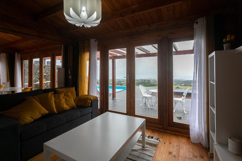 Posezení v ubytování Adega da Quinta -Casa da Pipas