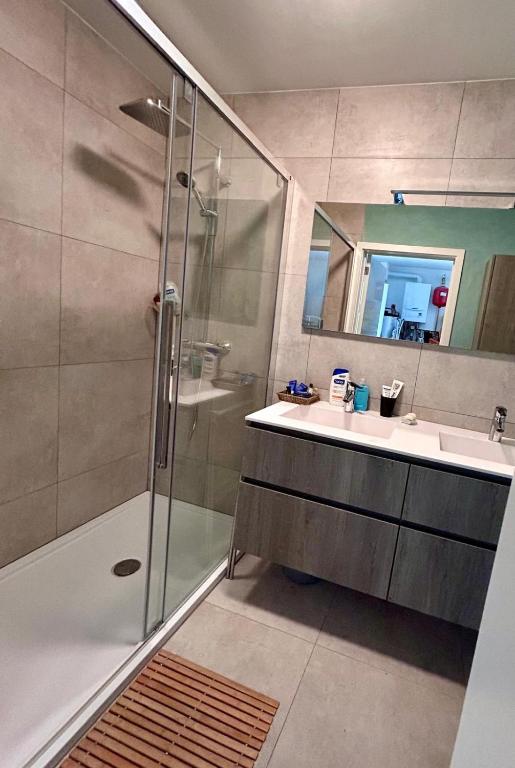 Koupelna v ubytování Ryokan met futon
