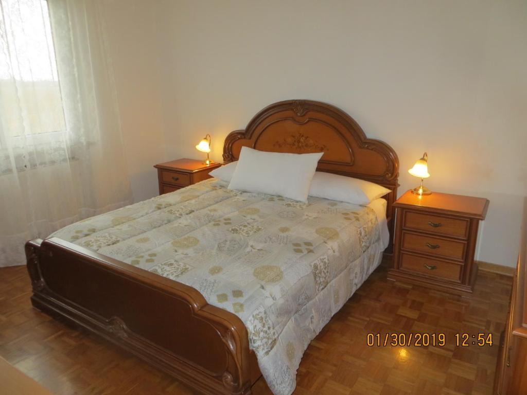 Postel nebo postele na pokoji v ubytování 5 Palme