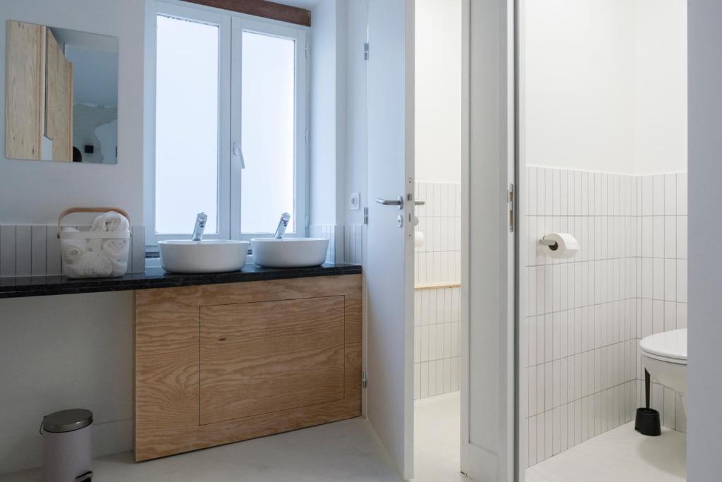 Koupelna v ubytování Casa Champgil