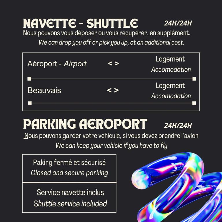 Fotografie z fotogalerie ubytování Kay DouDou 60m2 - 5 min Aéroport - Navette - Parking v destinaci Bonlier