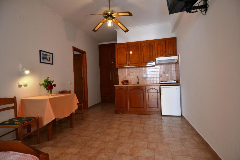 Kuchyň nebo kuchyňský kout v ubytování Villa Georgia