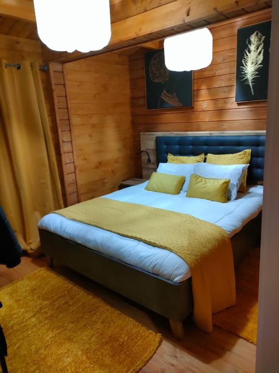 Postel nebo postele na pokoji v ubytování Adega da Quinta -Casa da Pipas