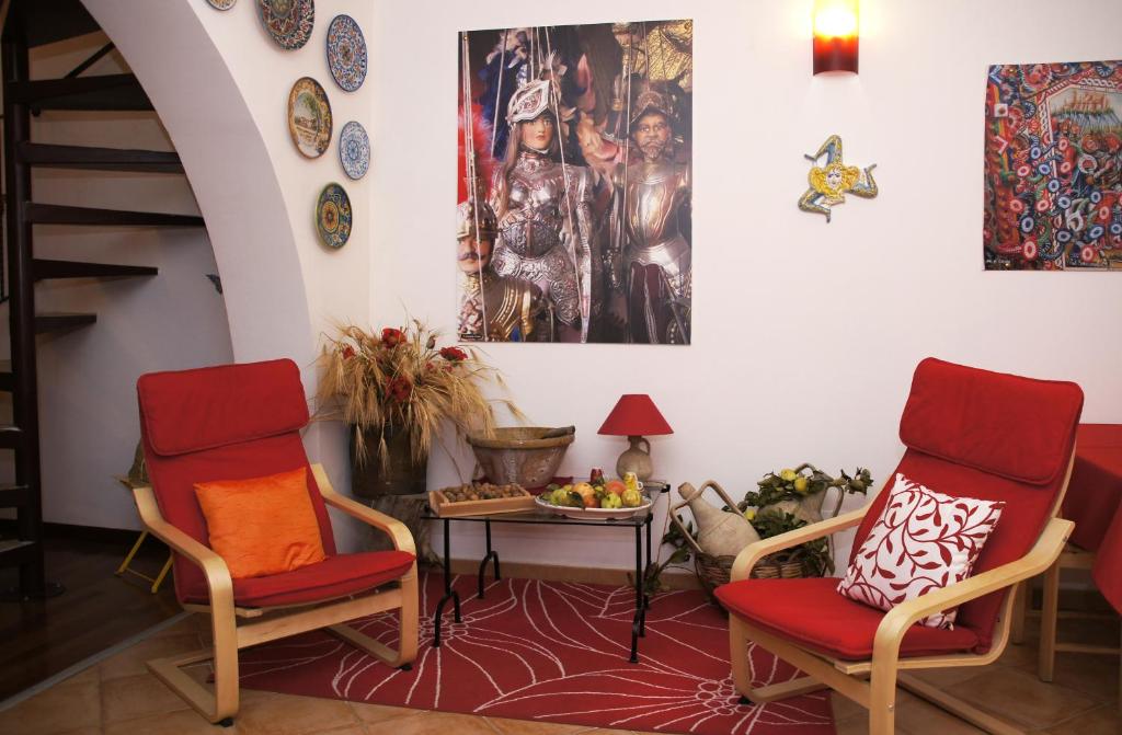 Posezení v ubytování B&B Liolà