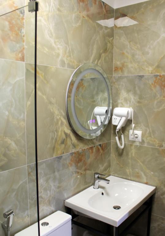 Koupelna v ubytování Guest House AmaDes