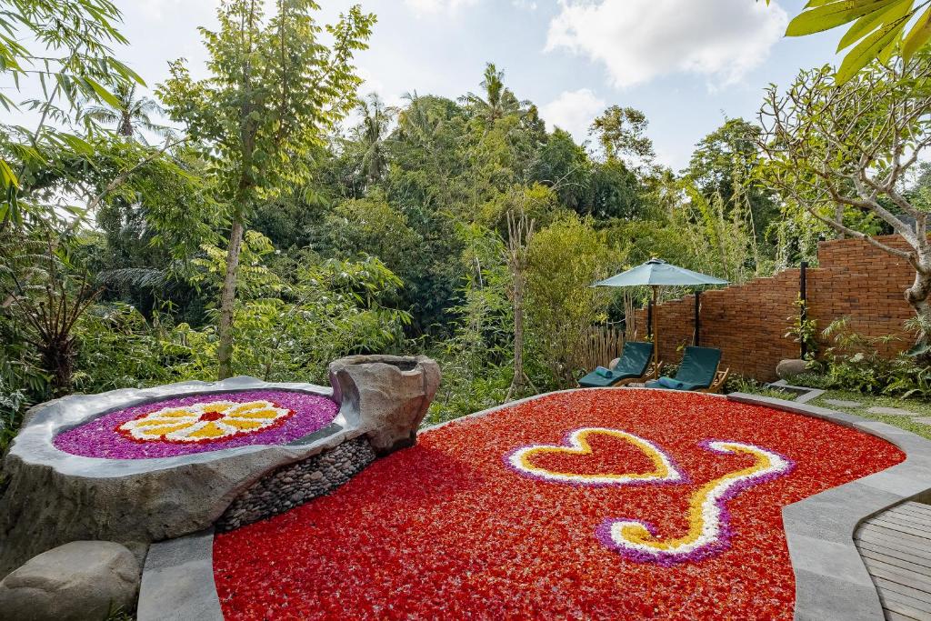 Zahrada ubytování Agastya Ubud Villa