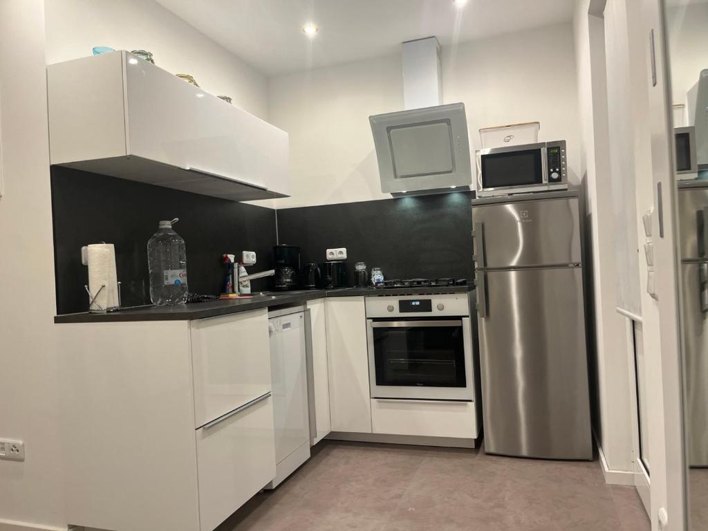 Kuchyňa alebo kuchynka v ubytovaní Sinisa Apartman Vir