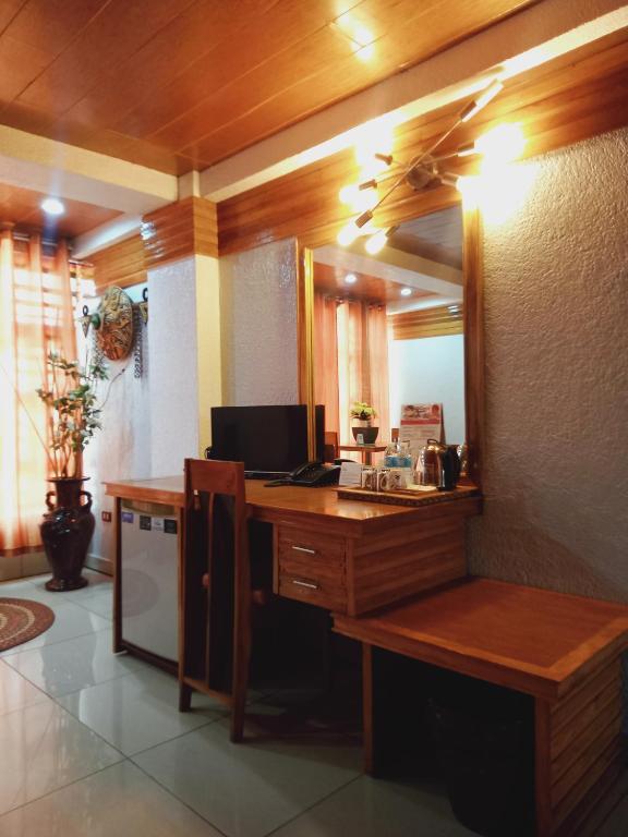 TV a/nebo společenská místnost v ubytování CITI HOTEL