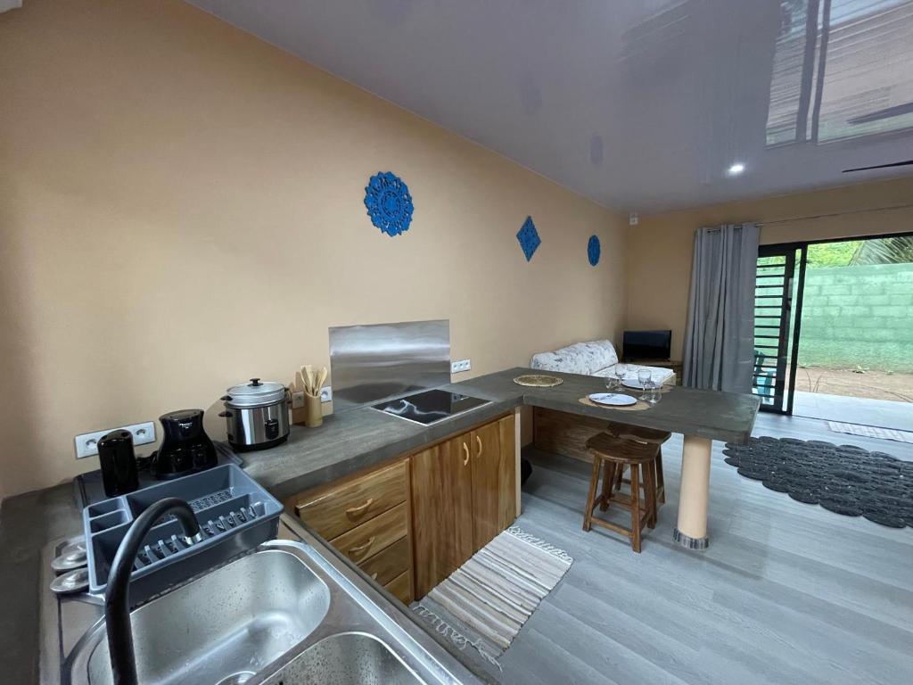 Kuchyň nebo kuchyňský kout v ubytování PUNA Lodge
