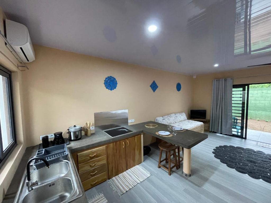 Kuchyň nebo kuchyňský kout v ubytování PUNA Lodge