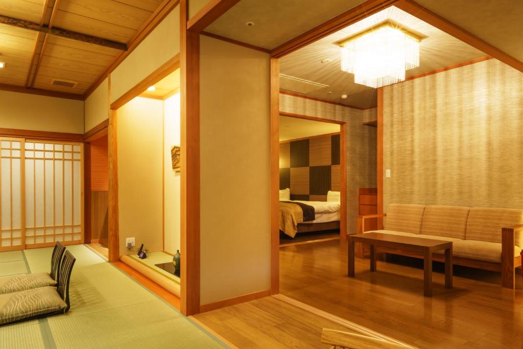 Posezení v ubytování Kintarou Onsen Hotel
