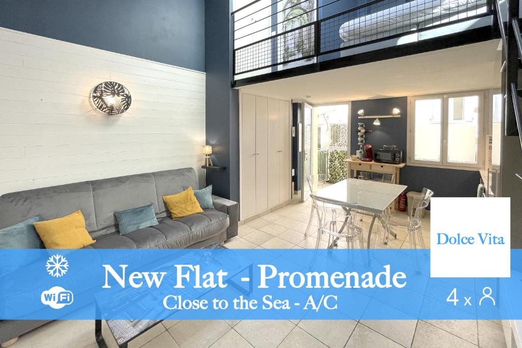 Un nouveau flitz prononcé près de la mer dans une maison dans l'établissement Near Promenade 4 People, à Nice
