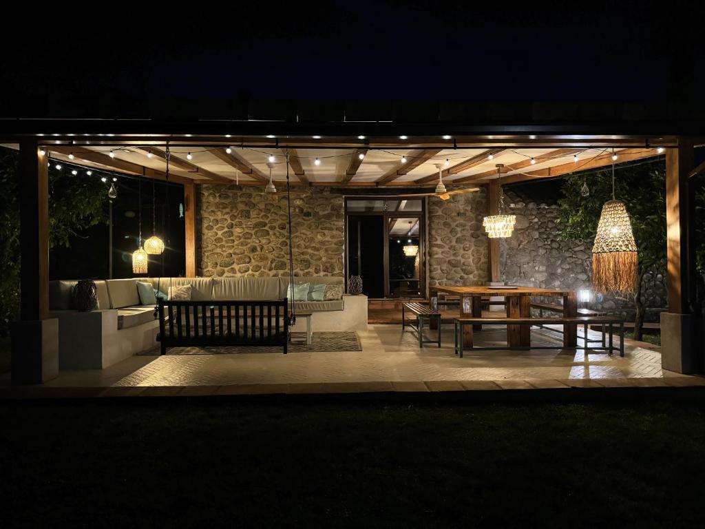 Posezení v ubytování Finca Aprisco de Candeleda