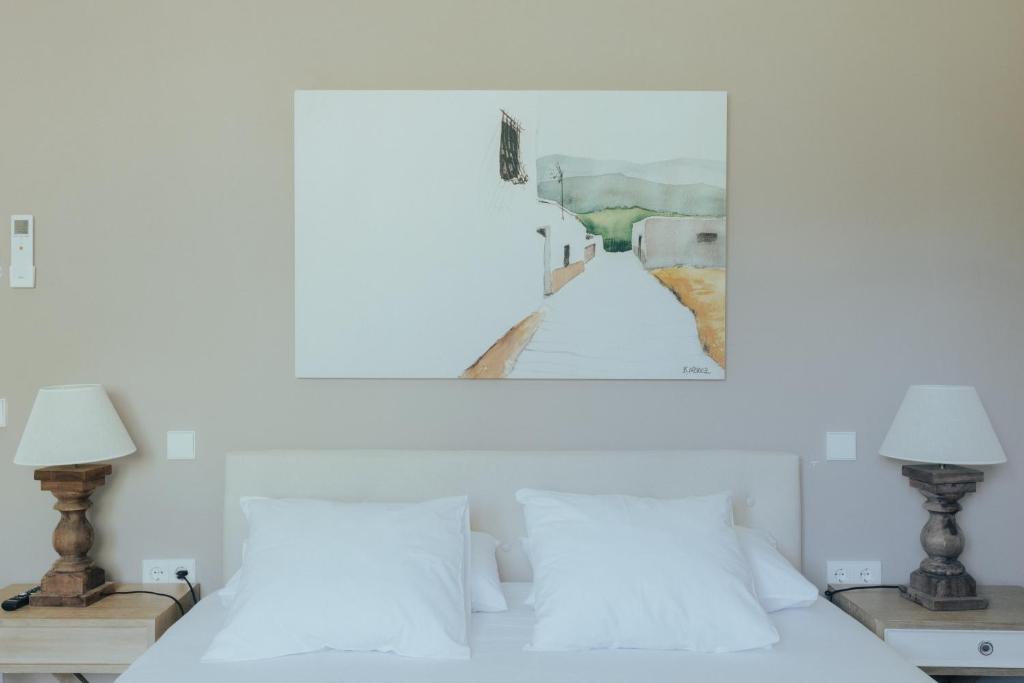 Postel nebo postele na pokoji v ubytování Finca Aprisco de Candeleda
