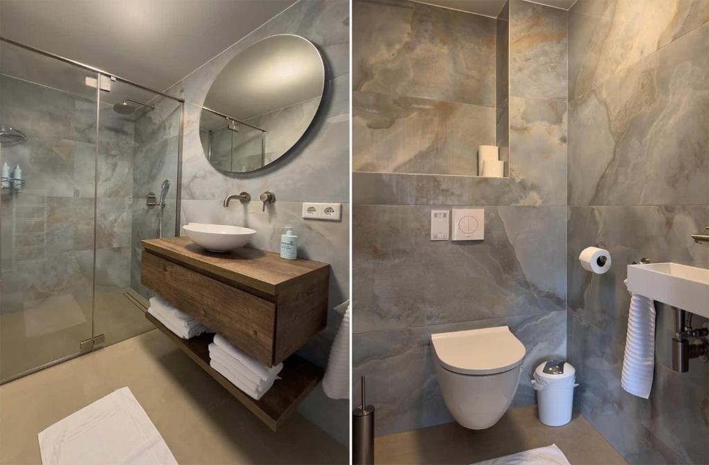 Koupelna v ubytování Hotel 't Spijker