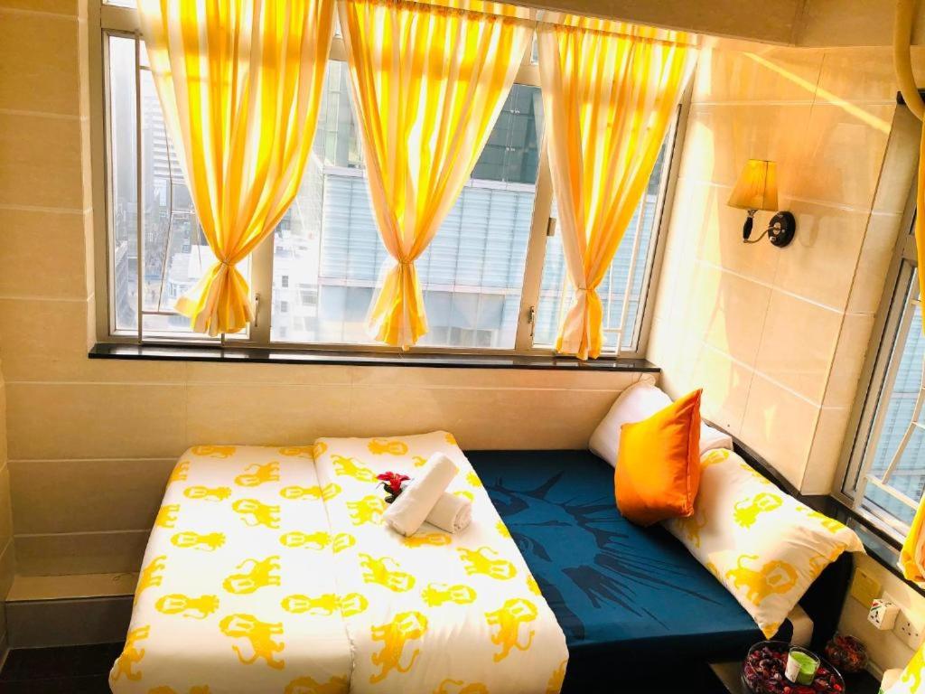 Postel nebo postele na pokoji v ubytování Rhine Guest House